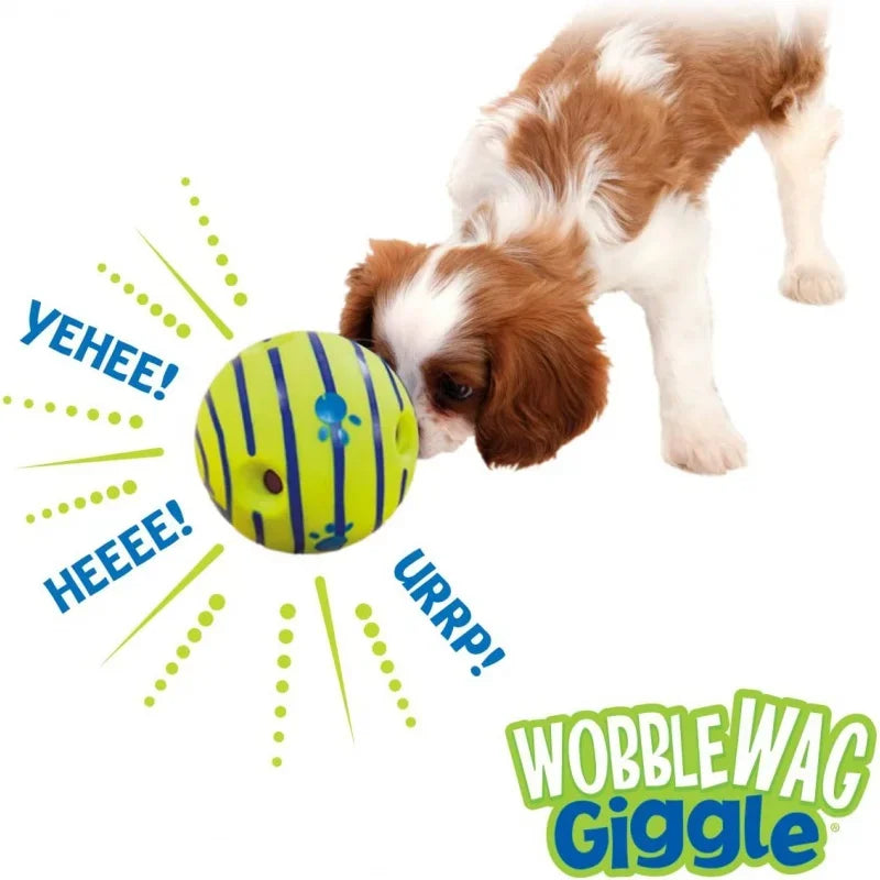 Wobble Wag Giggle Glow Ball Interactive Dog Toy.