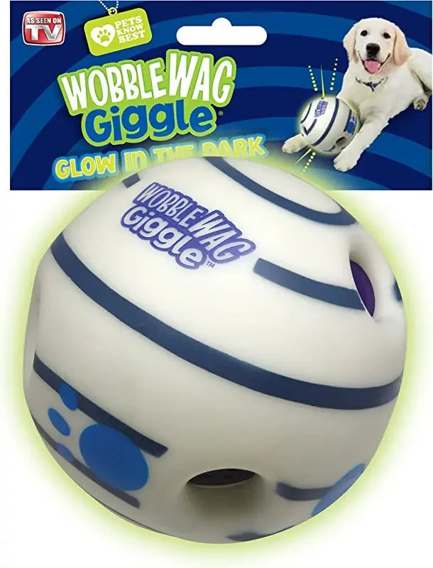 Wobble Wag Giggle Glow Ball Interactive Dog Toy.