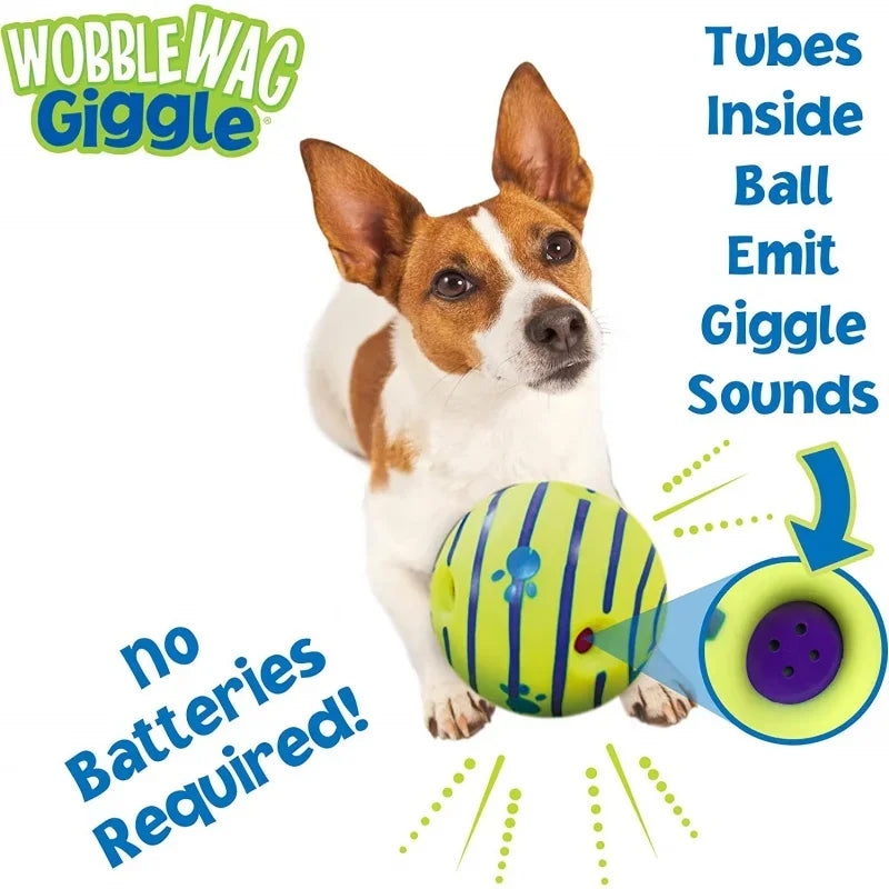 Wobble Wag Giggle Glow Ball Interactive Dog Toy.