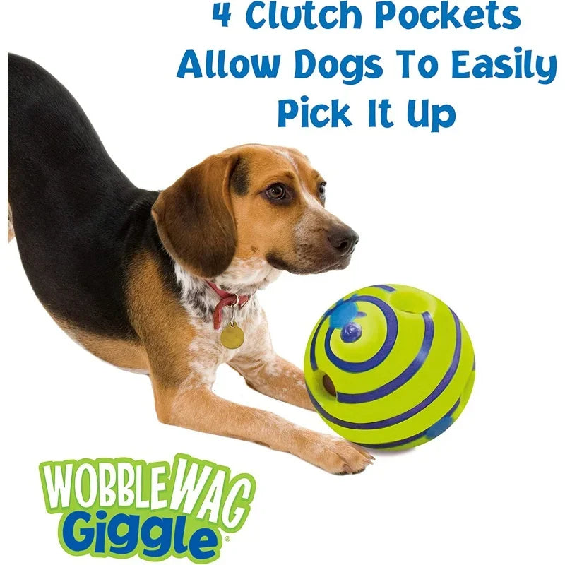 Wobble Wag Giggle Glow Ball Interactive Dog Toy.