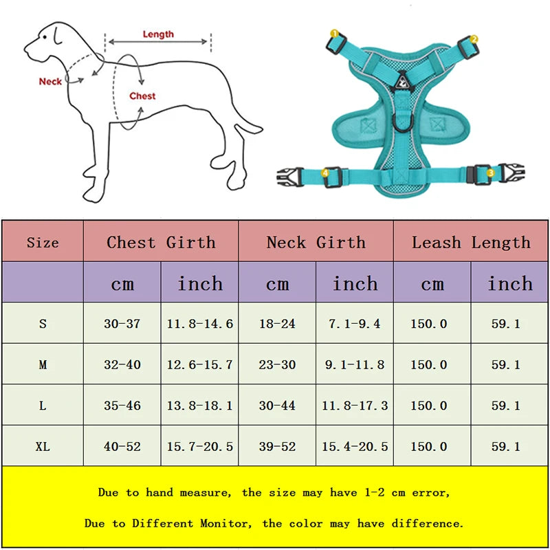 Dog Harness Lead Set For Small and Medium Dogs