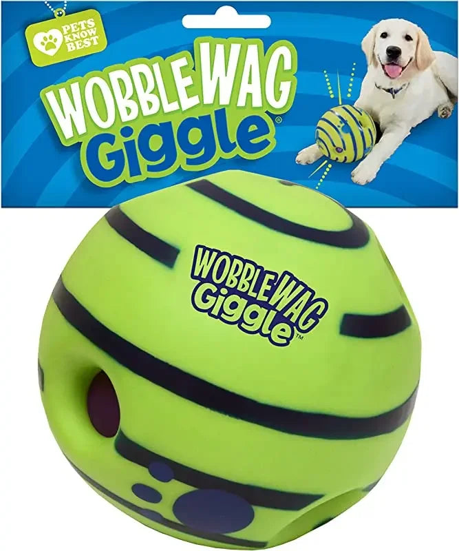 Wobble Wag Giggle Glow Ball Interactive Dog Toy.