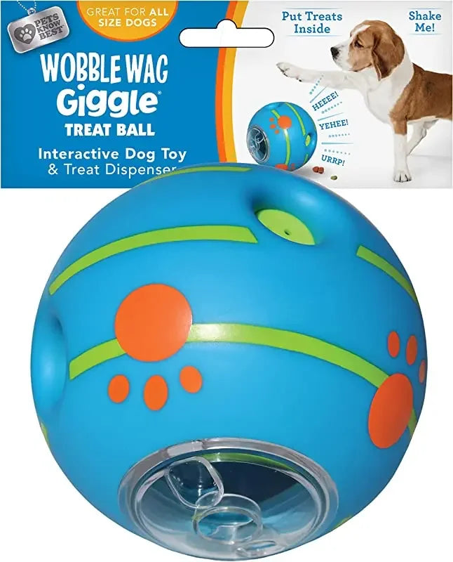 Wobble Wag Giggle Glow Ball Interactive Dog Toy.