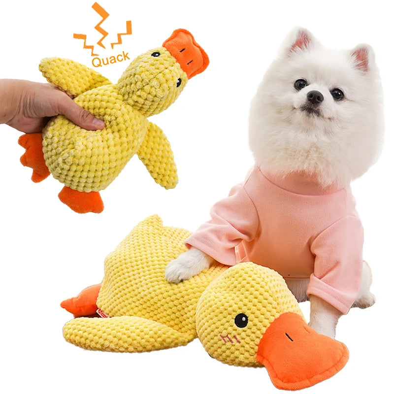 Quaking Duck Comforter Dog Toy