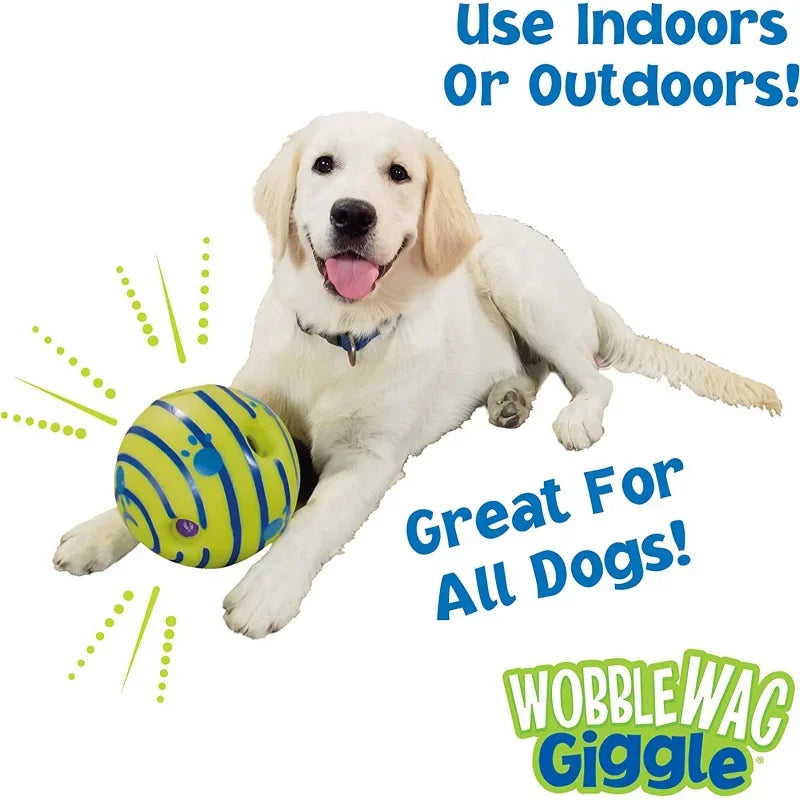 Wobble Wag Giggle Glow Ball Interactive Dog Toy.